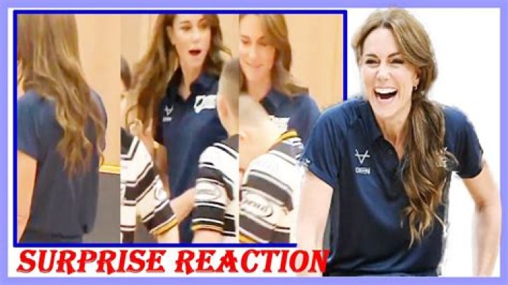 Kate Middleton's reaction to being tickled is priceless - video